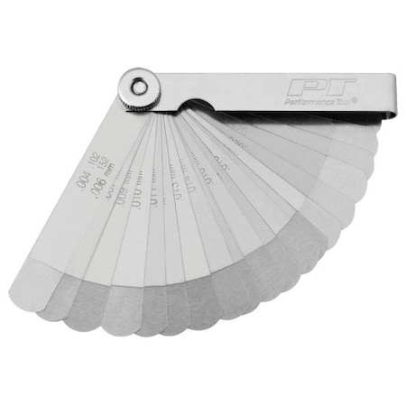 PERFORMANCE TOOL 22 Blade Go No Go Feeler Gauge, W80524 W80524